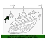 Bulb - Kia (18647 55007L) - view 7